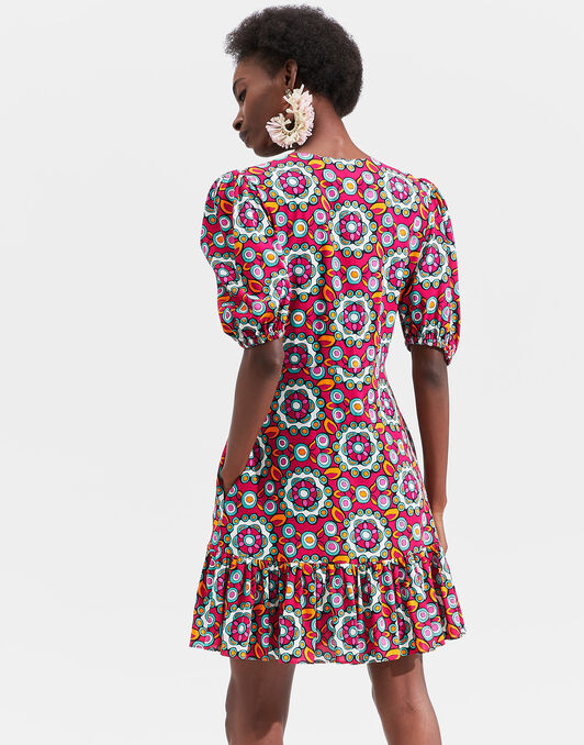 Coquette Dress LaDoubleJ: Kaleidoscope Fuxia DRE0249VIS001
