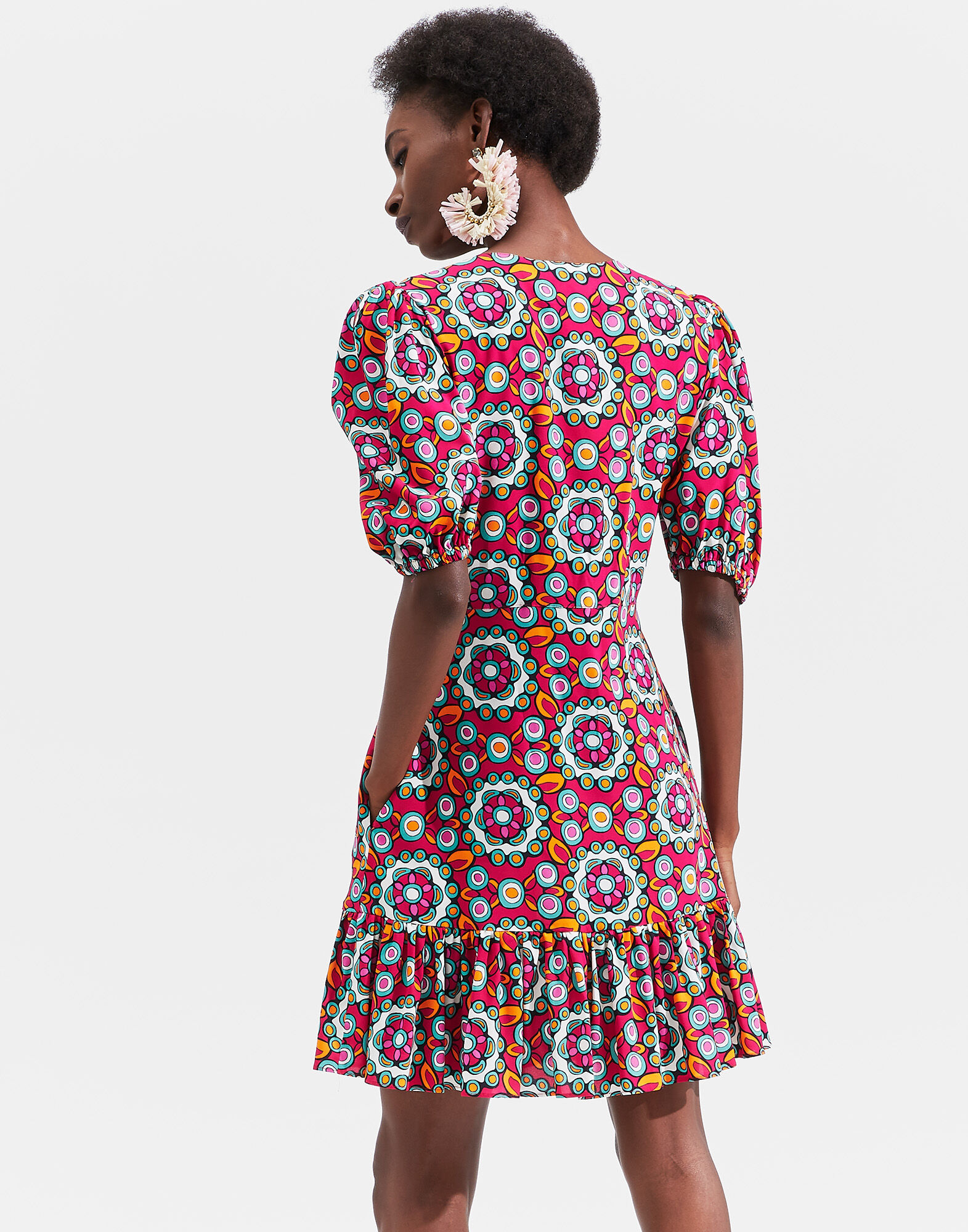 Coquette Dress LaDoubleJ: Kaleidoscope Fuxia DRE0249VIS001