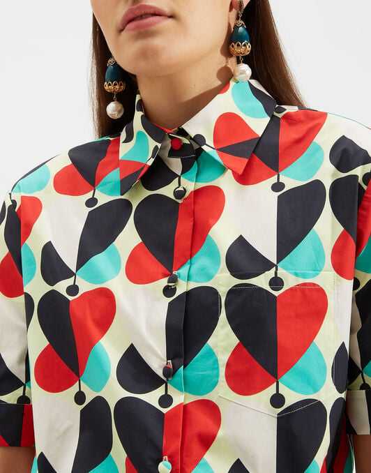 Clerk Shirt La DoubleJ: Farfalle Rosso Clerk Shirt LaDoubleJ: Farfalle Rosso SHI0020COT020