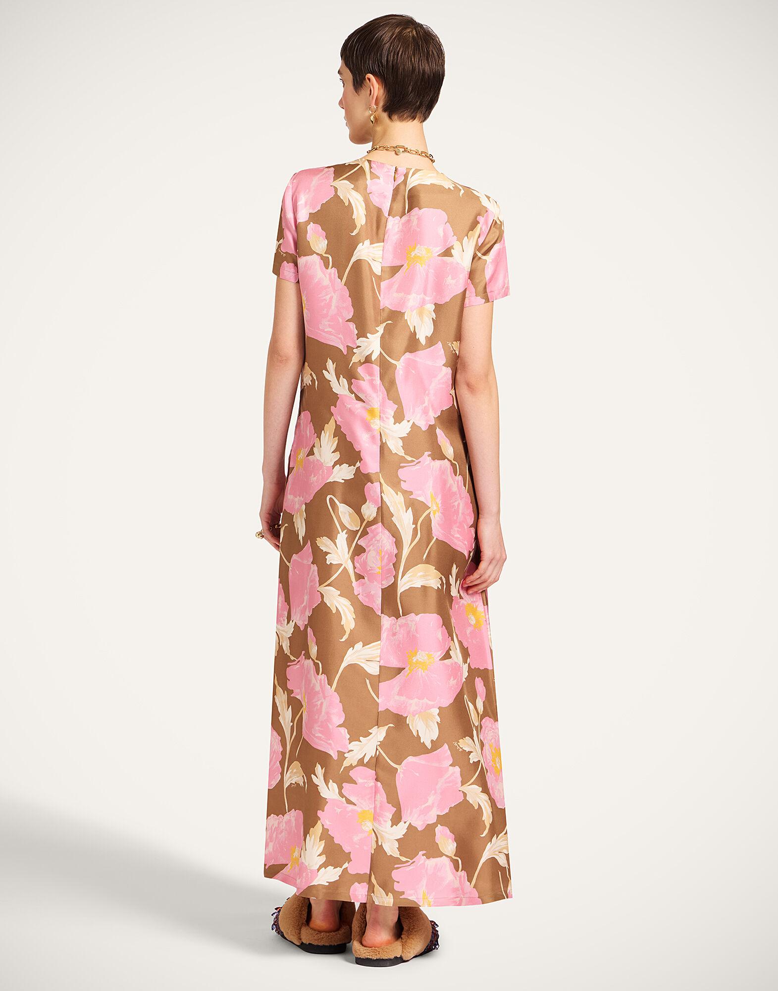 Women's Swing Dress in Sylph Khaki | La DoubleJ