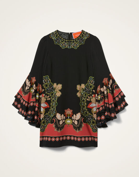 Friday Dress La DoubleJ: Cornucopia Placée Black DRE1000VIS028