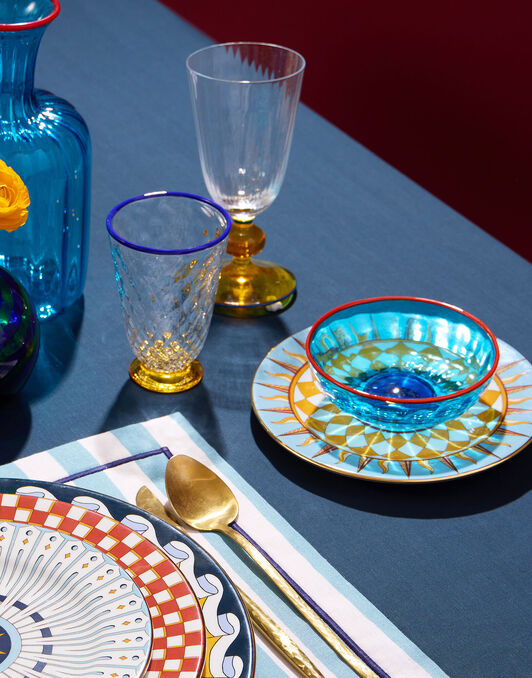 Quilted Glasses Set Of 2 La DoubleJ: Yellow Quilted Glasses Set Of 2 La DoubleJ: Yellow GLA0025MUR001
