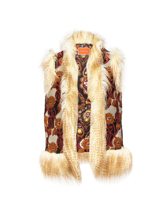 Sleeveless Folk Jacket La DoubleJ: White Gerber JAC0046JCQ052
