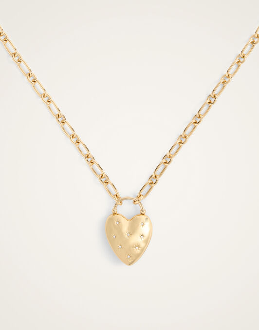 Love Star Necklace La DoubleJ: 24K Gold Plate & Swarovski Crystals NEC0046BRA007