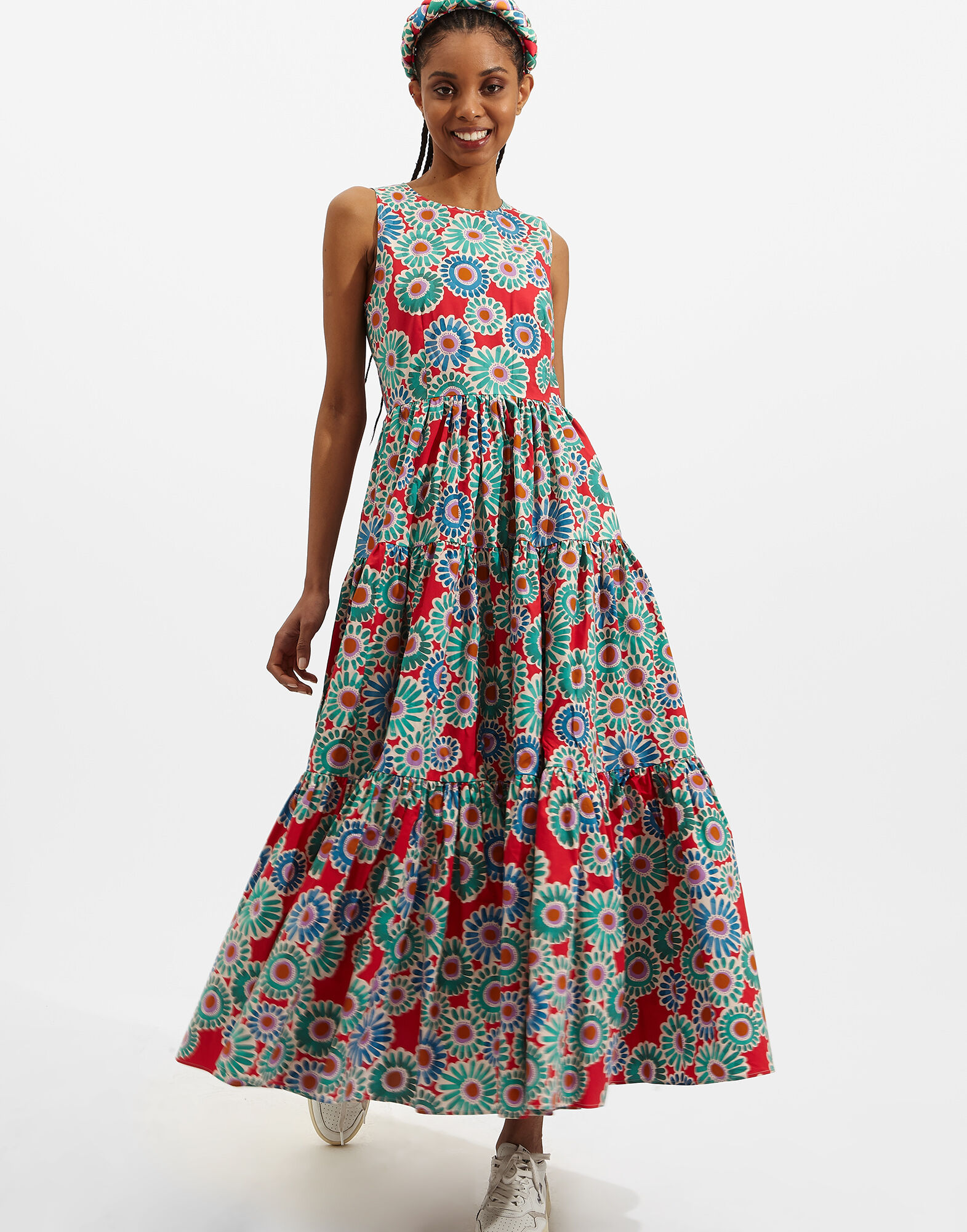 Sleeveless Big Dress La DoubleJ: Crazy Daisy Sleeveless Big Dress La DoubleJ: Crazy Daisy DRE0185COT001
