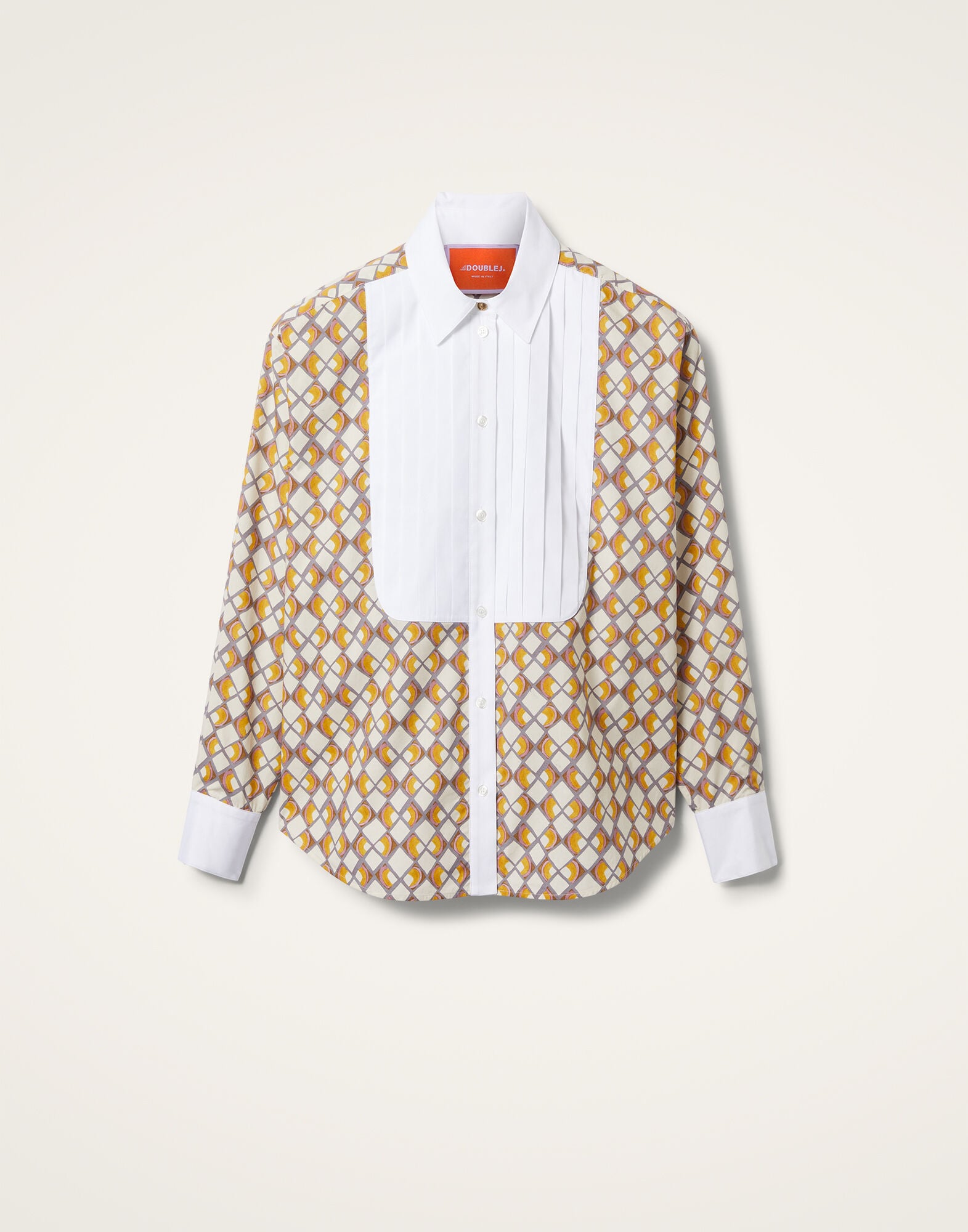 Peggy Shirt La DoubleJ: Half-Light Micro Cream Peggy Shirt La DoubleJ: Half-Light Micro Cream SHI0115COT001