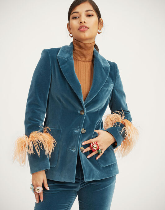 Keaton Jacket La DoubleJ: Light Blue Keaton Jacket La DoubleJ: Light Blue JAC0073VEL011