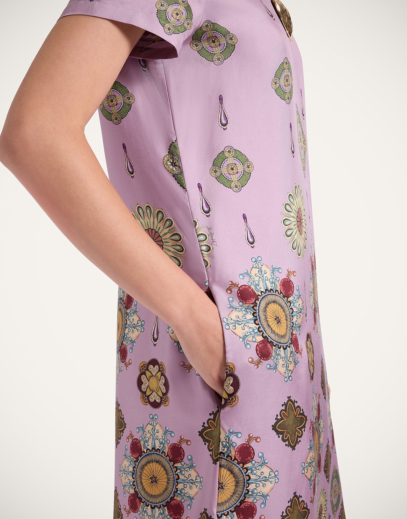 Swing Dress La DoubleJ: Nucleus Placée Dusty Pink Swing Dress La DoubleJ: Nucleus Placée Dusty Pink DRE0864SIL026