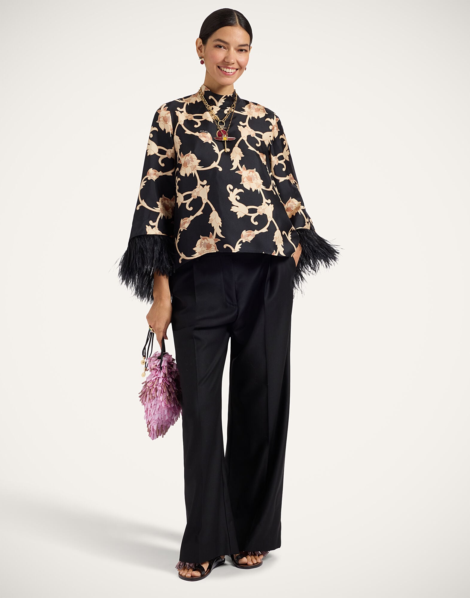 Make An Exit Top La DoubleJ: Buttercup Black TOP0104SIL001