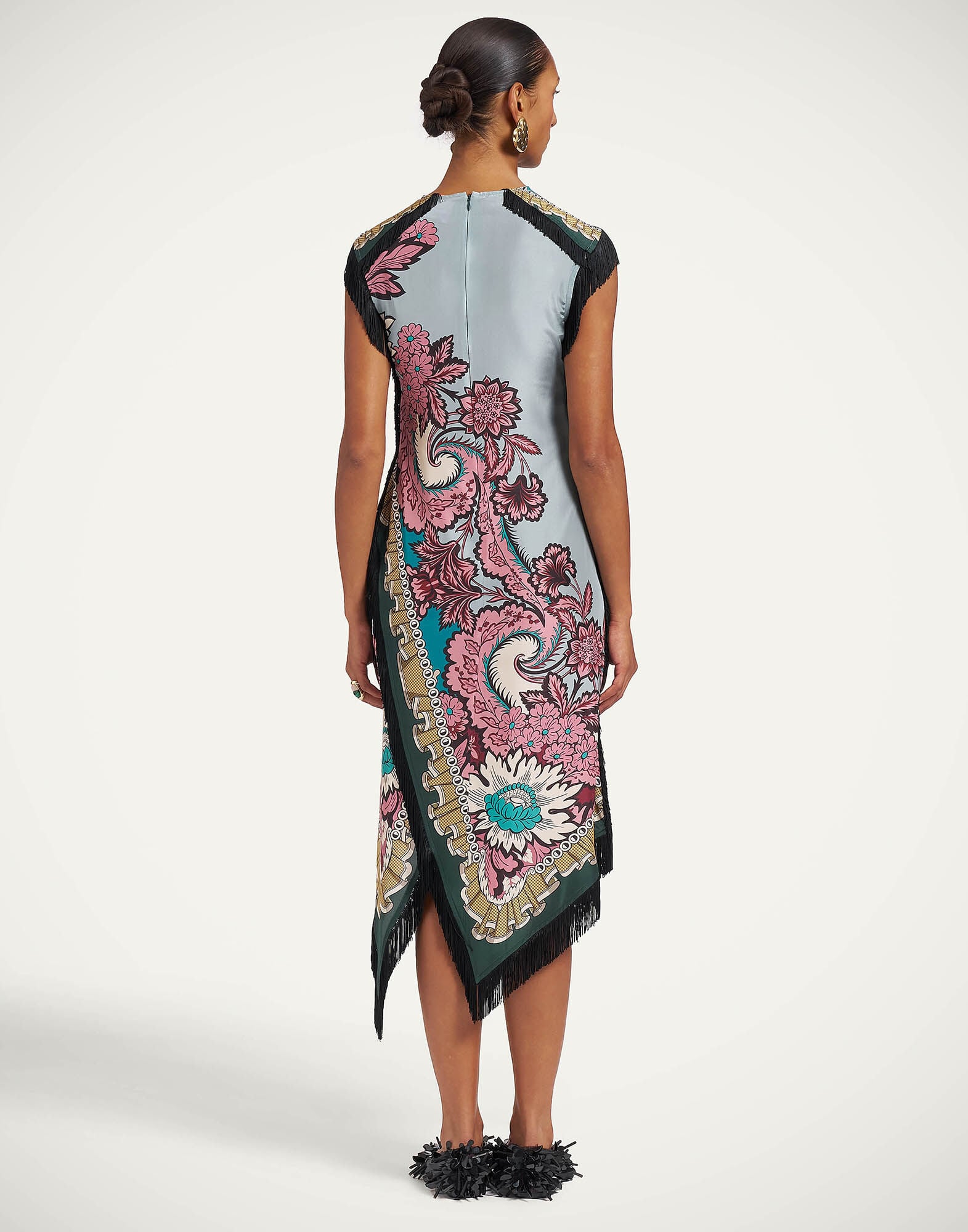 Scarf Dress La DoubleJ: Symposium Placée Light Blue DRE0964SIL009