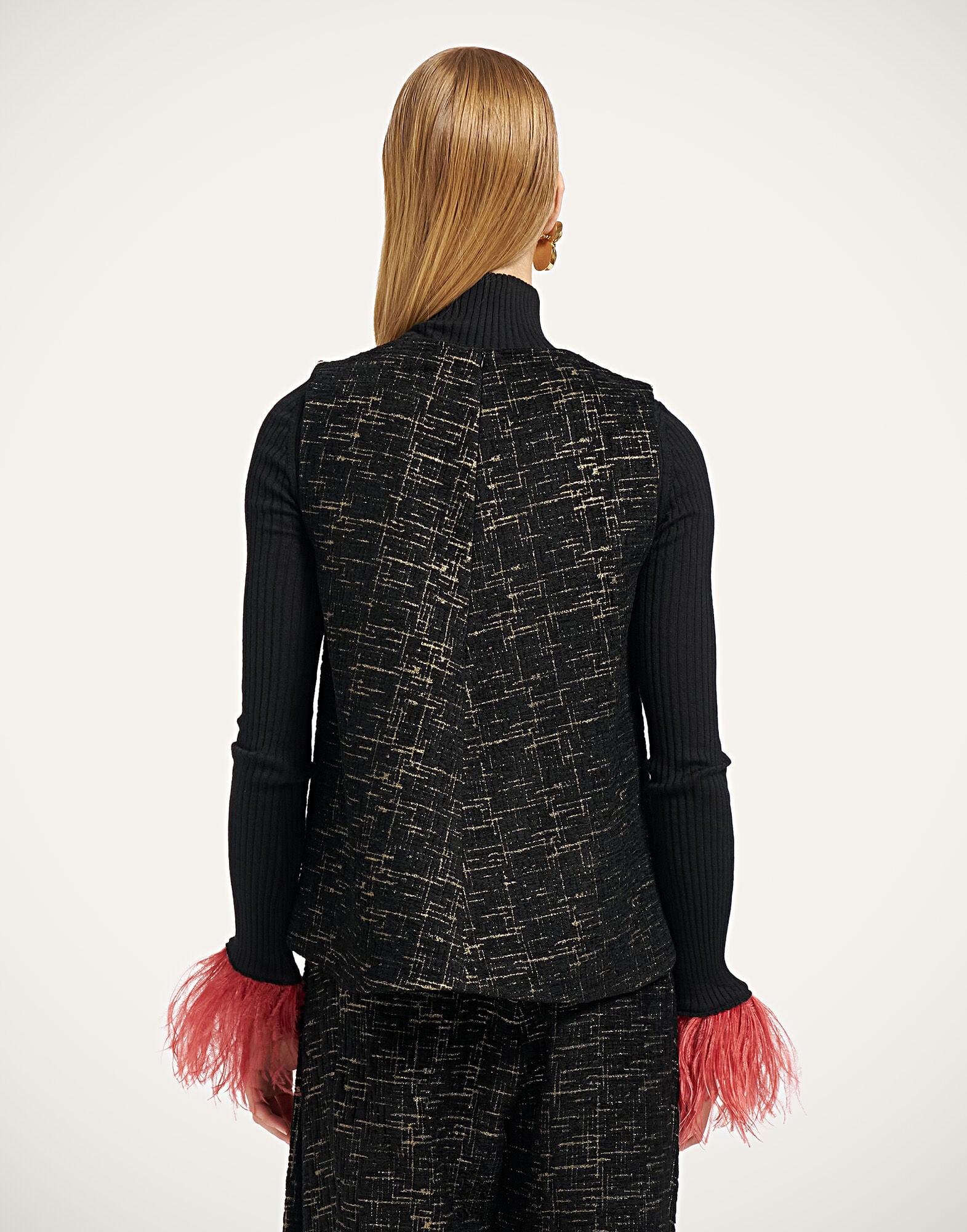 La Scala Top La DoubleJ: Bicolor Black La Scala Top La DoubleJ: Bicolor Black TOP0222WOL040