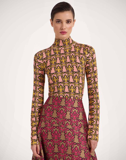 Silky Turtleneck La DoubleJ: Herald Fuchsia PUL0236KNI143