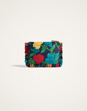 Hand Pochette La DoubleJ: Queen Peony Blue BAG0059COT005
