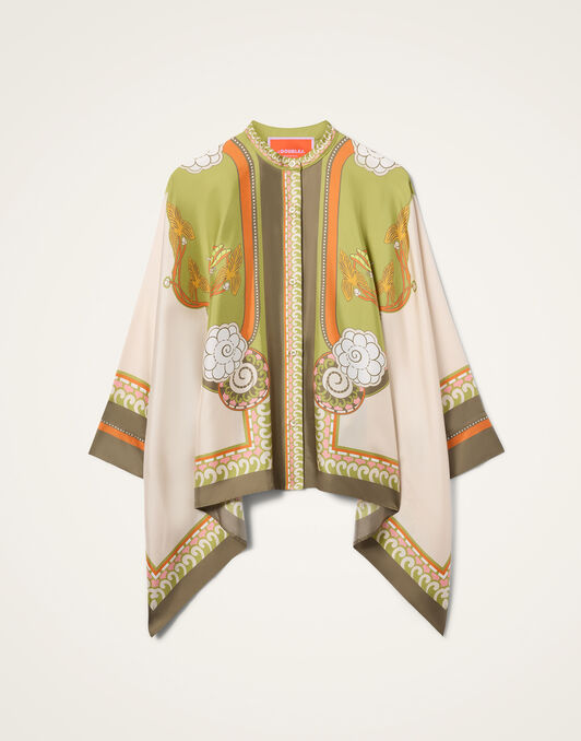 Foulard Shirt La DoubleJ: Ambrosia Placée Ivory Foulard Shirt La DoubleJ: Ambrosia Placée Ivory SHI0059SIL001