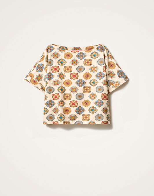 Meditation Tee La DoubleJ: Nucleus Off White Meditation Tee La DoubleJ: Nucleus Off White TSH0055JER020