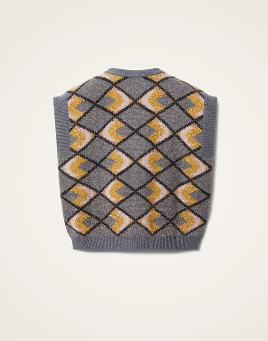 Half-Light Gilet La DoubleJ: Half-Light Grey PUL0223KNI132