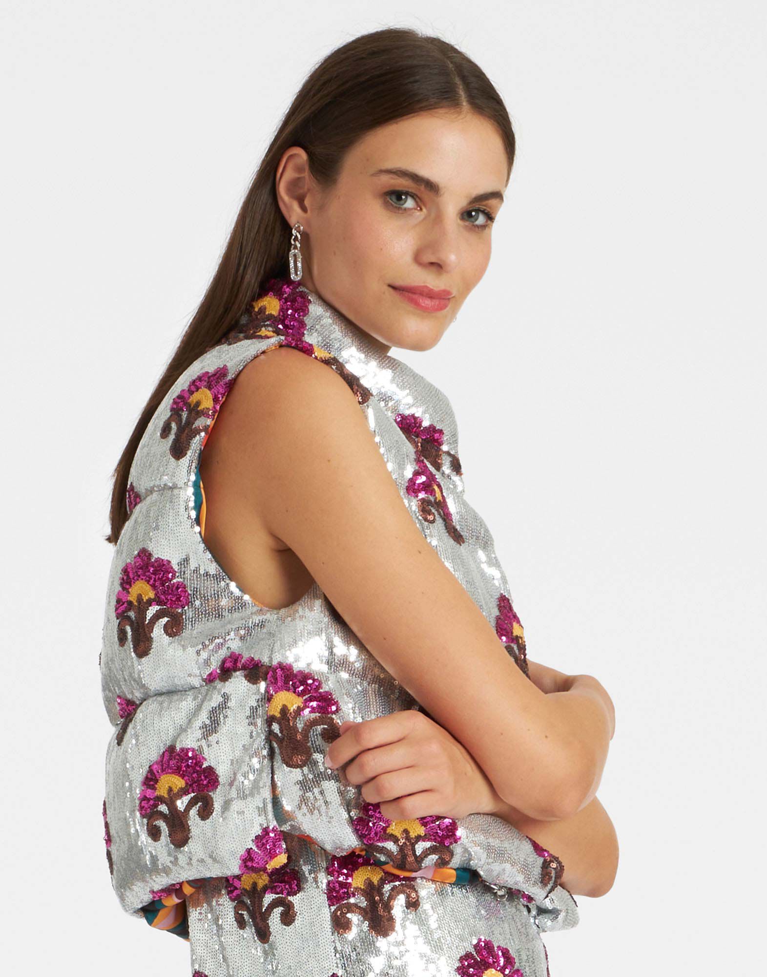 Bonbon Puffer Vest La DoubleJ: Silver Bonbon Puffer Vest La DoubleJ: Silver DOW0012PAI005