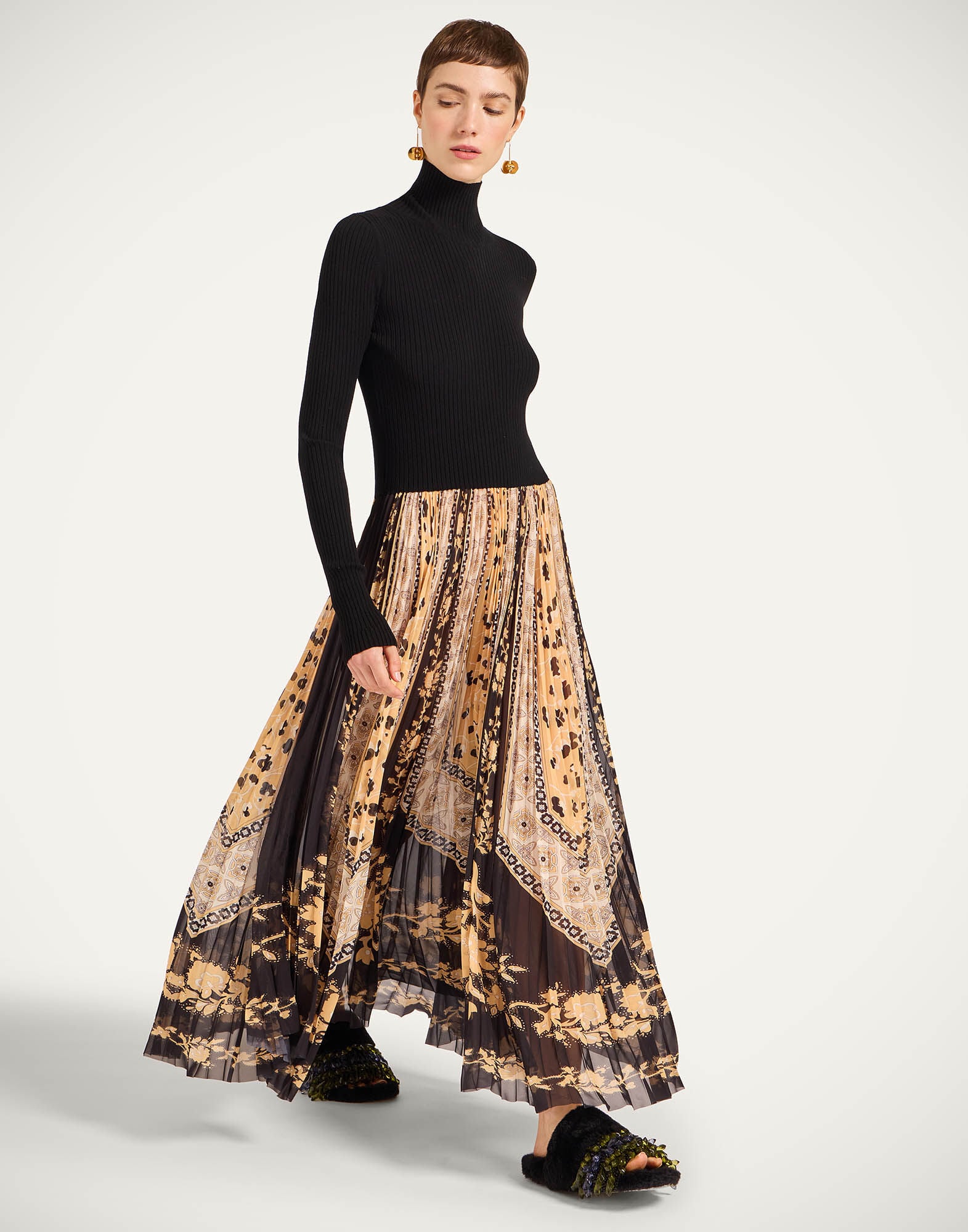 Moondance Knit Dress La DoubleJ: Regalia Gold Moondance Knit Dress La DoubleJ: Regalia Gold DRE1017KNI192