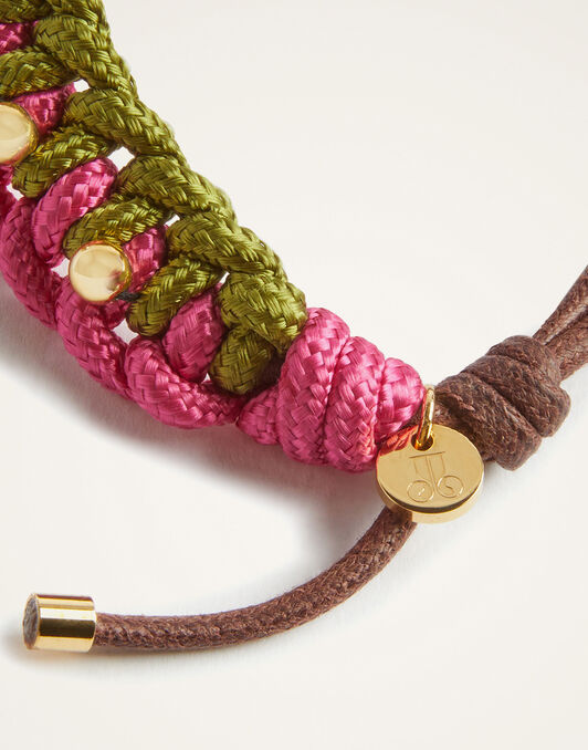Better Together Bracelet La DoubleJ: Bicolor Pink & Green Better Together Bracelet La DoubleJ: Bicolor Pink & Green BAC0011ROP001