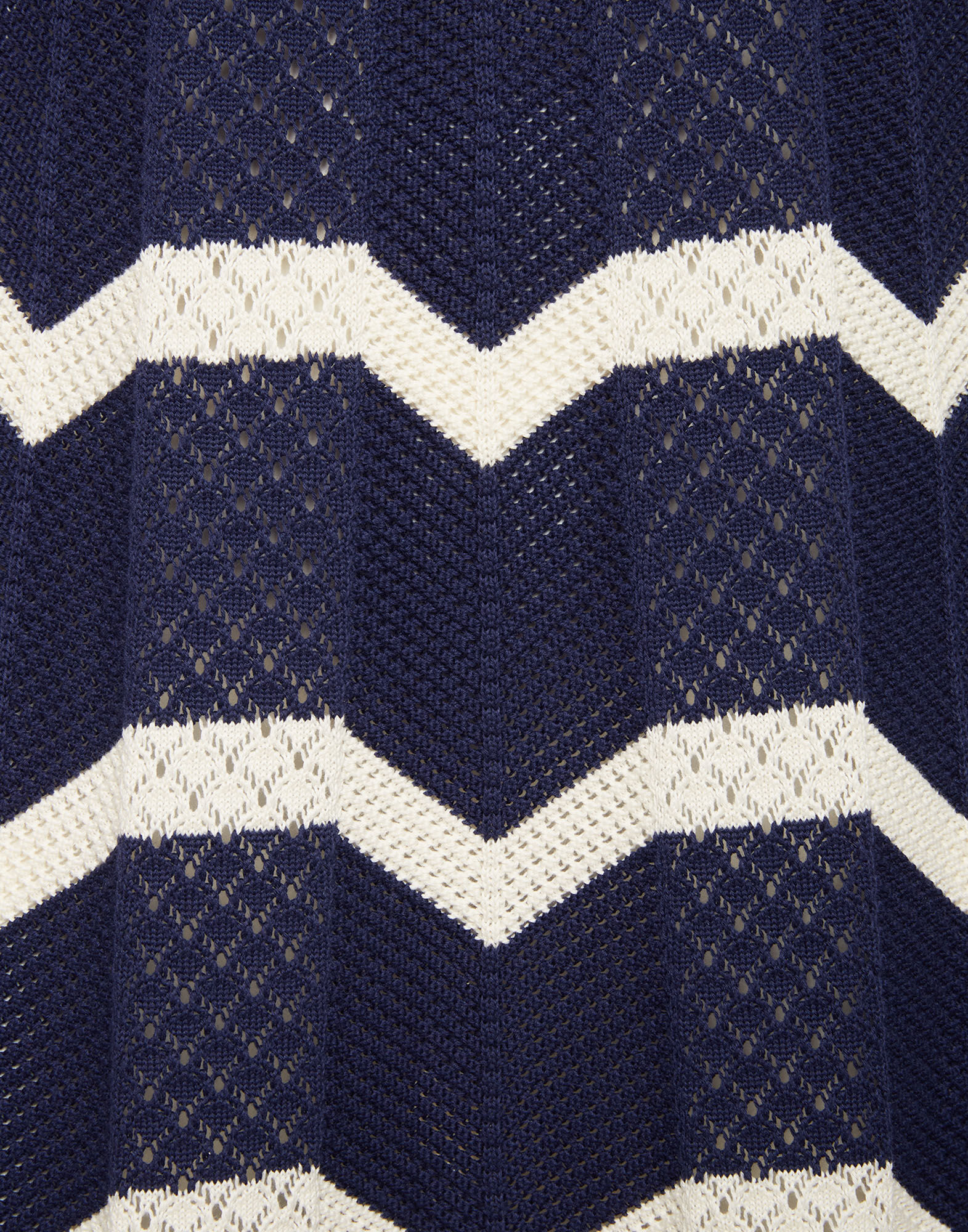 Chevron Dress La DoubleJ: Navy / Avorio DRE0509KNI079