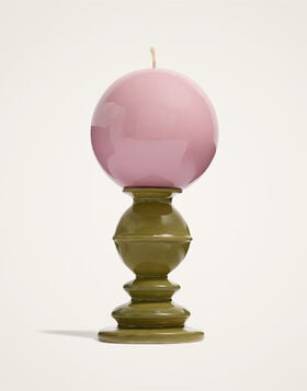Mini Space Pillar Candle La DoubleJ: Bicolor Pistachio Mini Space Pillar Candle La DoubleJ: Bicolor Pistachio OTC0011CEW001