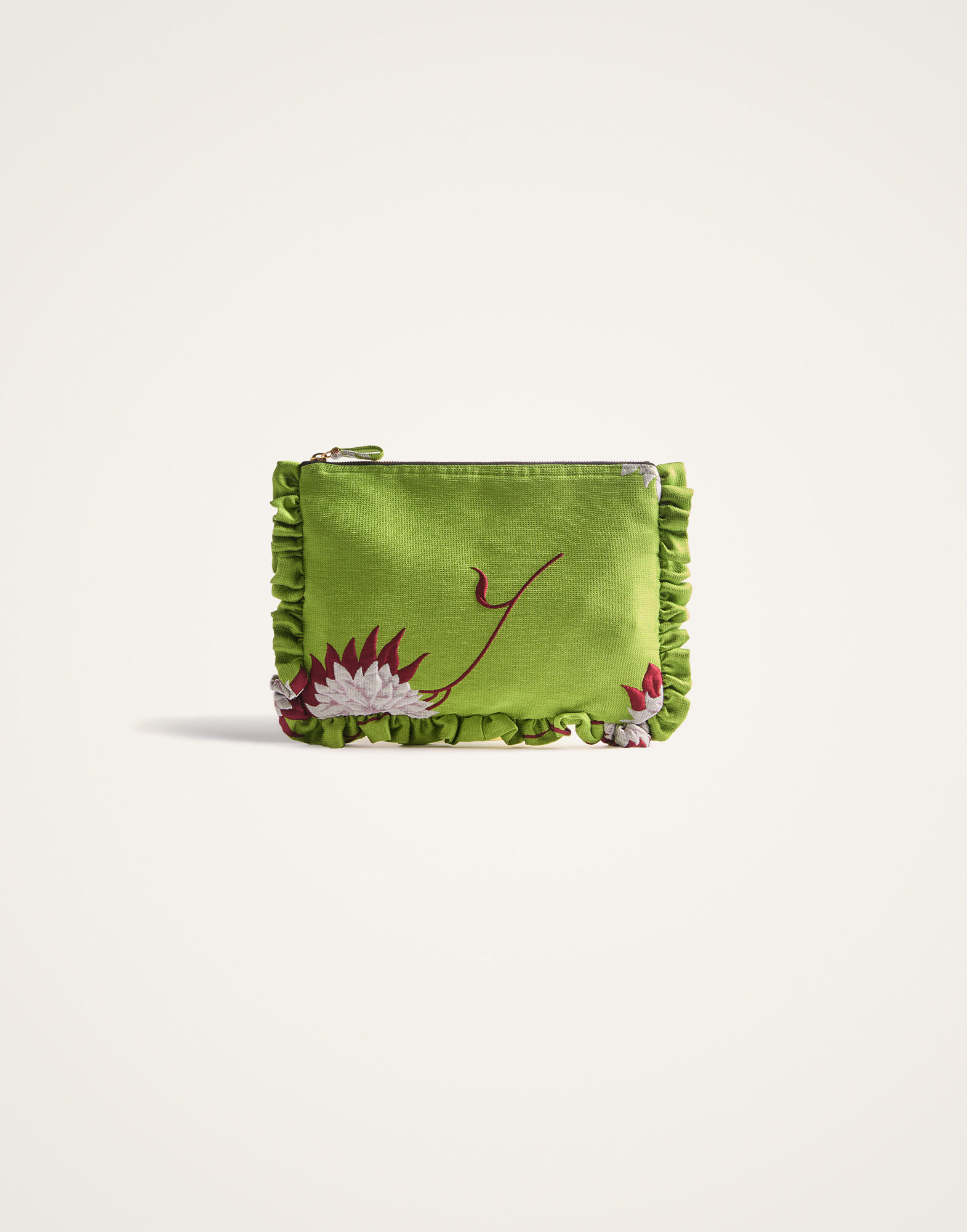Hand Pochette La DoubleJ: Derby Lime BAG0059JCQ108