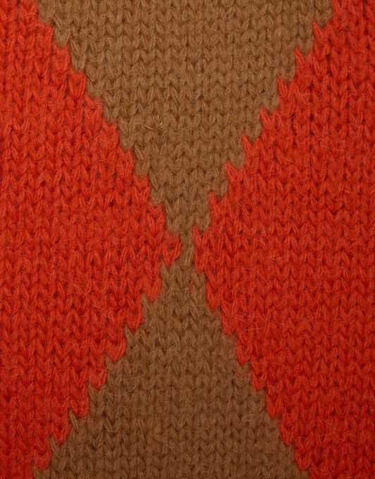 Argyle Sweater La DoubleJ: Camel/Orange Argyle Sweater La DoubleJ: Camel/Orange PUL0091KNI064