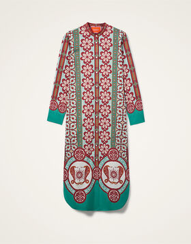 Sundowner Tunic La DoubleJ: Pagoda Placée Rust DRE0924COT015