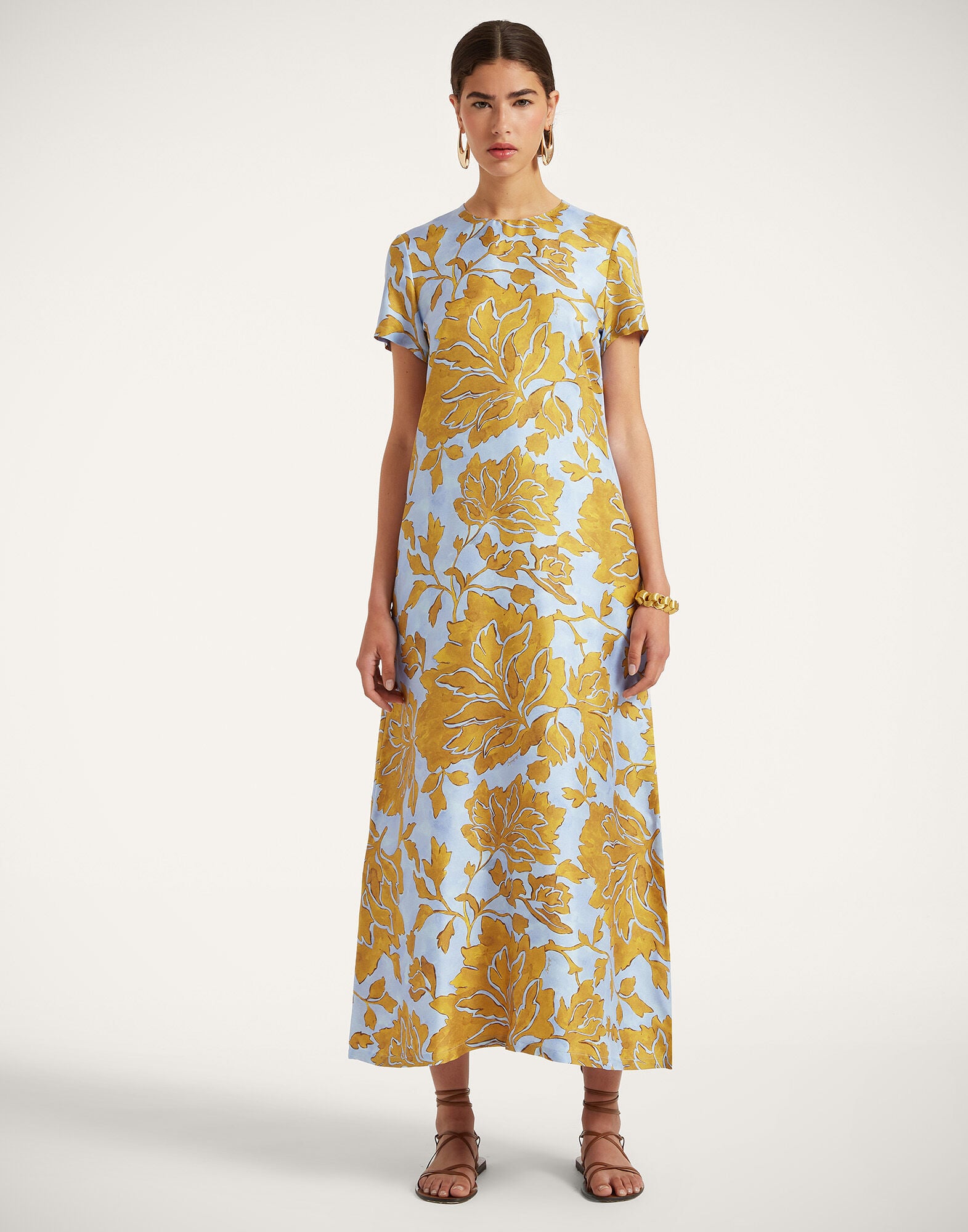 Swing Dress La DoubleJ: Tangle Light Blue Swing Dress La DoubleJ: Tangle Light Blue DRE0001SIL001