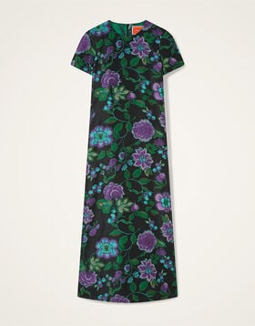 Swing Dress La DoubleJ: Botanical Black DRE0001JCQ144