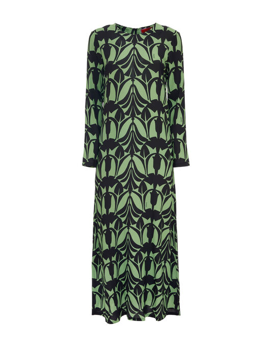 Long Sleeve Swing Dress La DoubleJ: Papyrus Green Long Sleeve Swing Dress La DoubleJ: Papyrus Green DRE0184VIS001