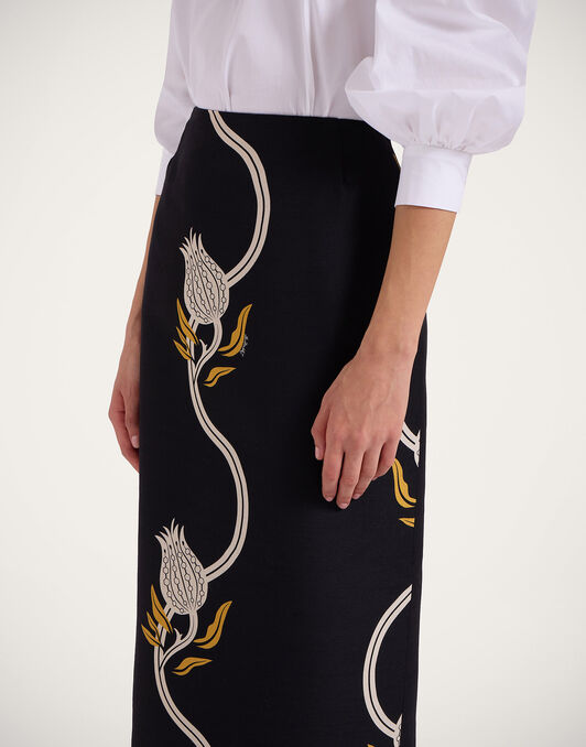 Pencil Skirt La DoubleJ: Melograno Black & White Pencil Skirt La DoubleJ: Melograno Black & White SKI0011CAD001