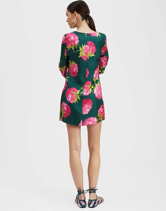 Mini Supreme Swing Dress La DoubleJ: Lampone Emerald DRE0652SIL001