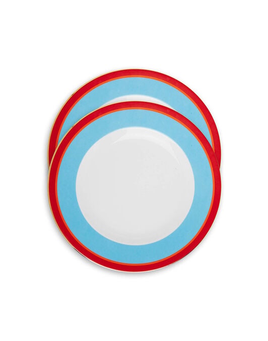 Dinner Plates Set Of 2 La DoubleJ: Rainbow Azure DIN0002CER001