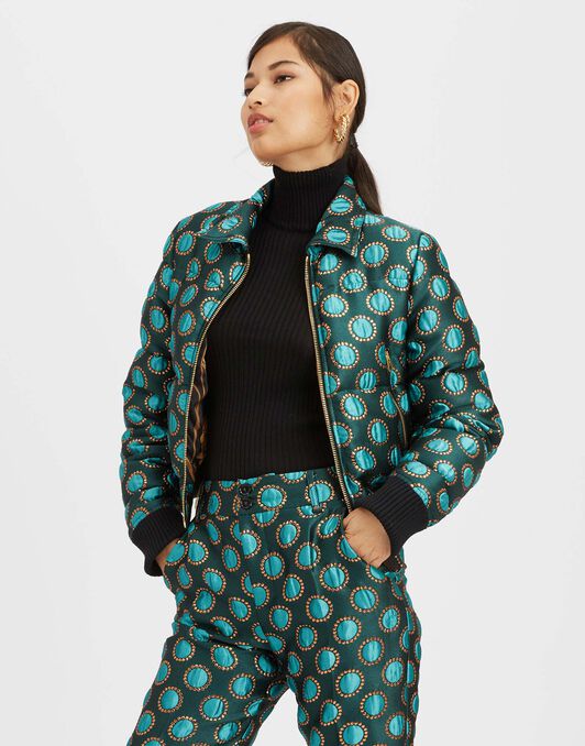 La Comasca Puffer Bomber La DoubleJ: Winter Sun Emerald La Comasca Puffer Bomber La DoubleJ: Winter Sun Emerald DOW0013JCQ062