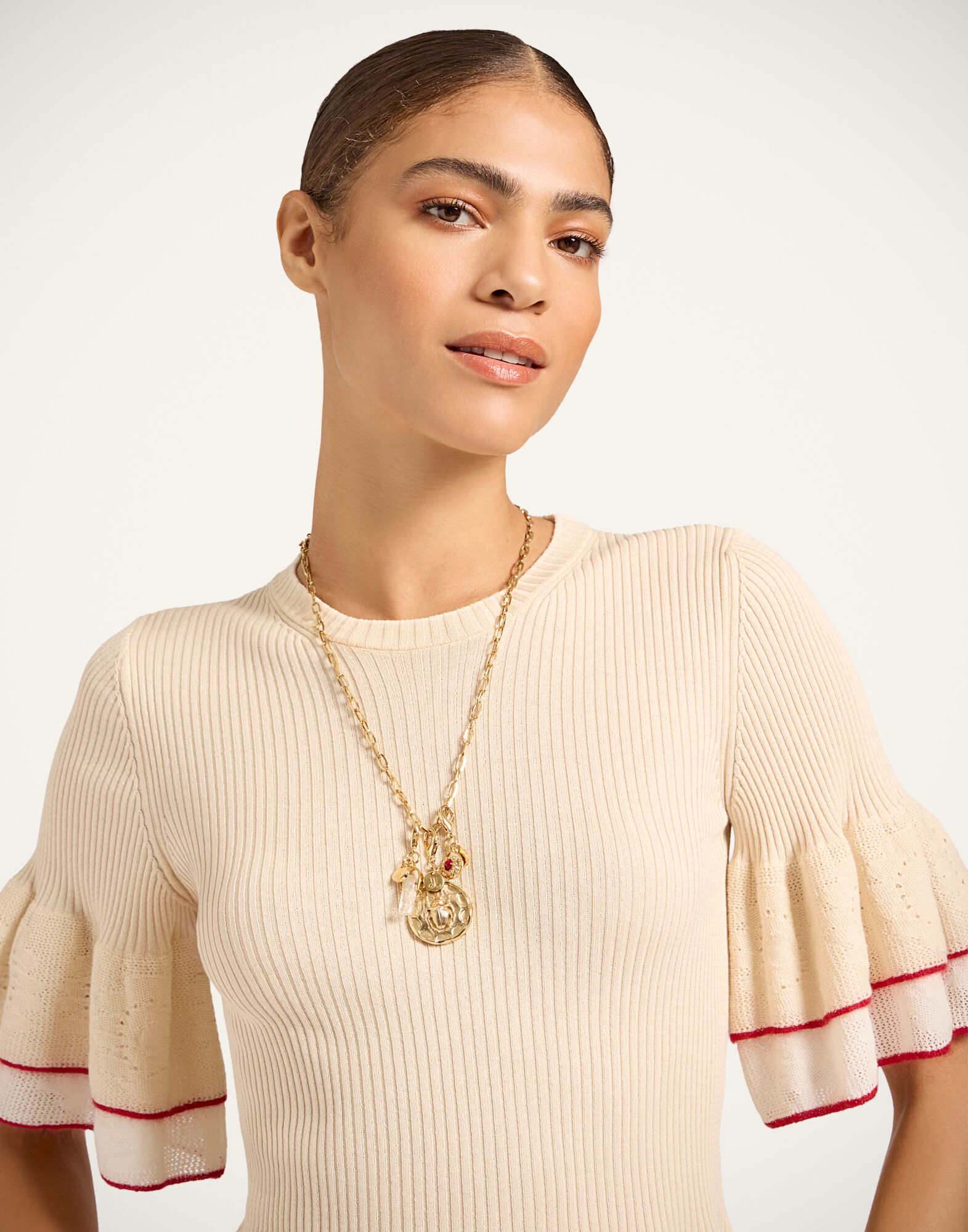 Mineral Charm La DoubleJ: 24k Gold Plate Mineral Charm La DoubleJ: 24k Gold Plate CHM0011BRA003