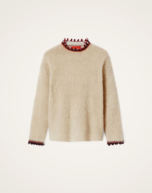Camden Jumper La DoubleJ: Solid Ecru Camden Jumper La DoubleJ: Solid Ecru PUL0165KNI170