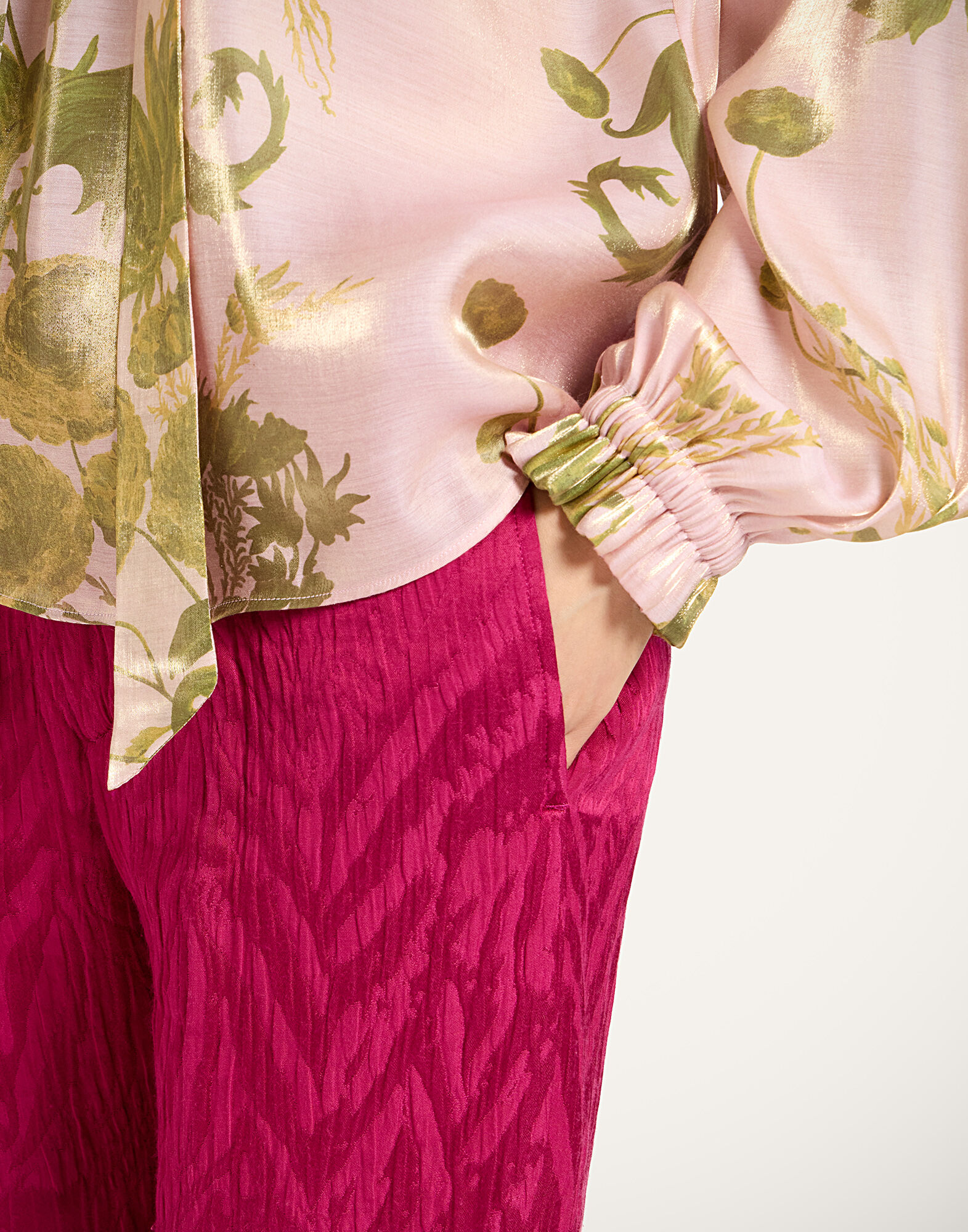 Sigaretta Pants La DoubleJ: Animalier Raspberry TRO0215JCQ118