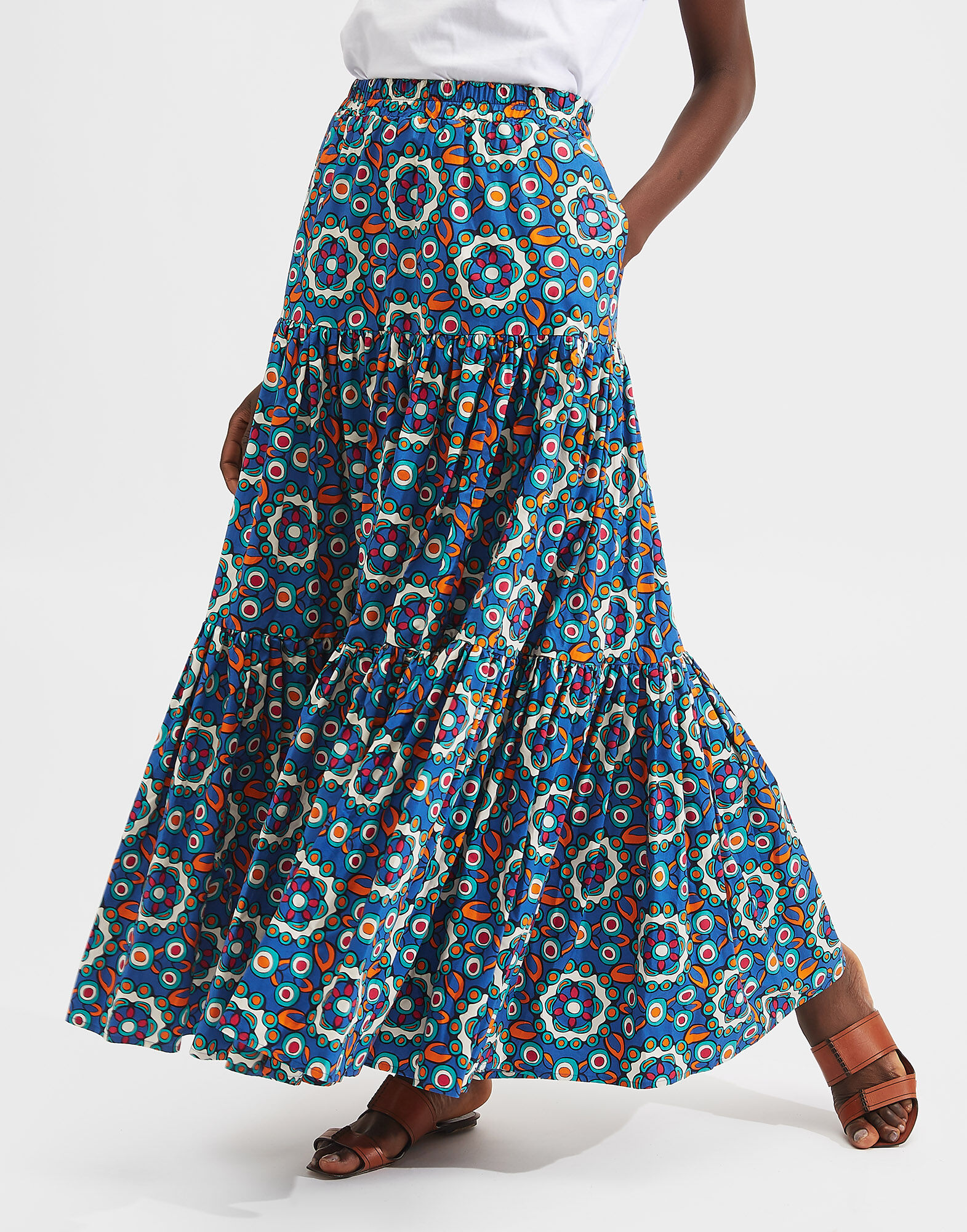 Big Skirt La DoubleJ: Kaleidoscope Bluette Big Skirt LaDoubleJ: Kaleidoscope Bluette SKI0001COT020