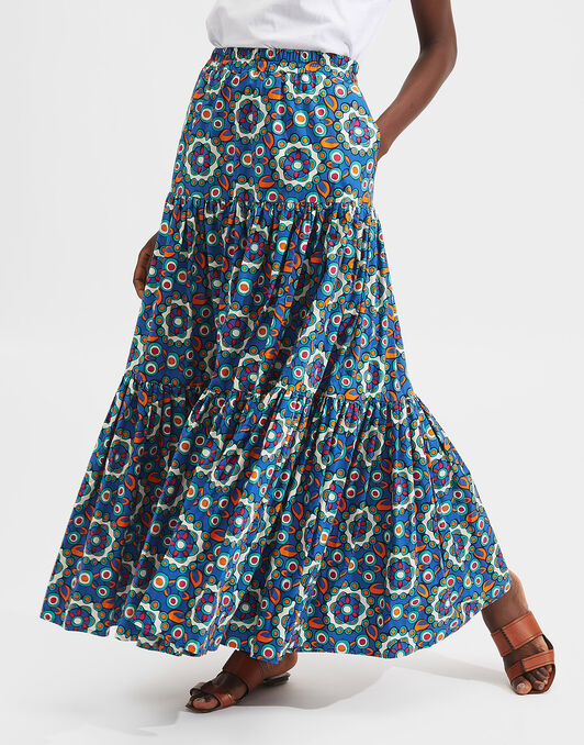 Big Skirt La DoubleJ: Kaleidoscope Bluette Big Skirt LaDoubleJ: Kaleidoscope Bluette SKI0001COT020