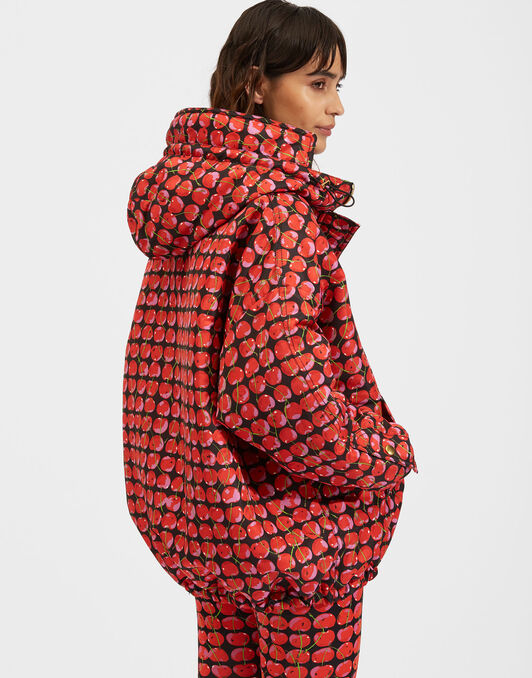 Anorak Jacket La DoubleJ: Black Cherries Anorak Jacket La DoubleJ: Black Cherries DOW0009FAI001