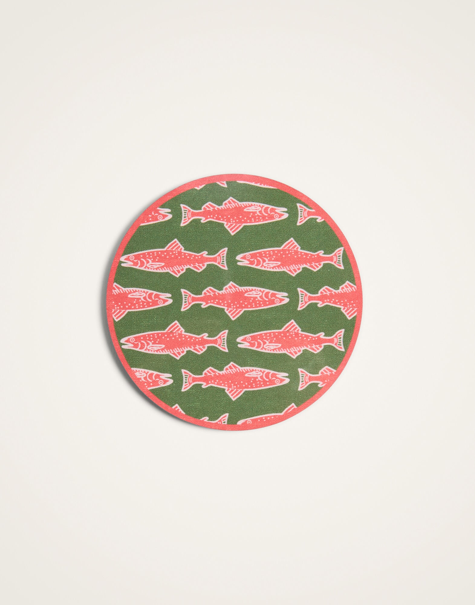 Disk Coasters Set Of 4 La DoubleJ: Como Fish Multicolor Disk Coasters Set Of 4 La DoubleJ: Como Fish Multicolor CST0009CRK001