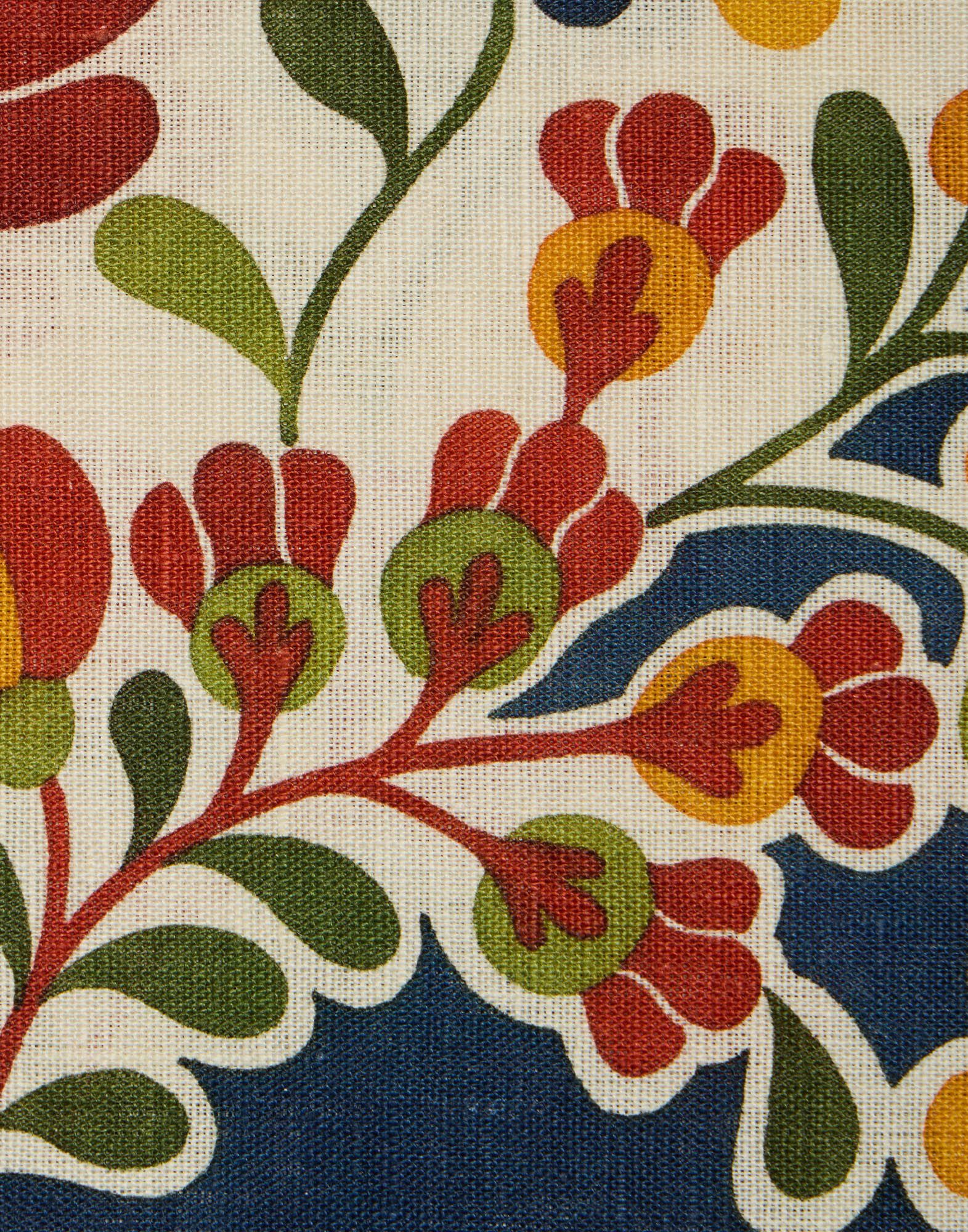 Square Tablecloth La DoubleJ: Windflower Placée Bordeaux TBC0021LIN008