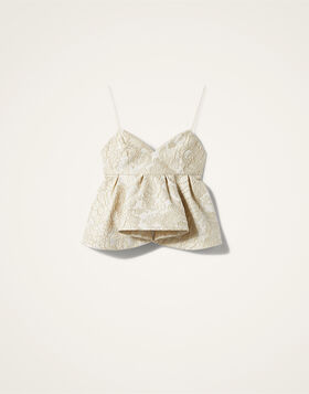Satine Top La DoubleJ: Peony Ivory TOP0158JCQ111