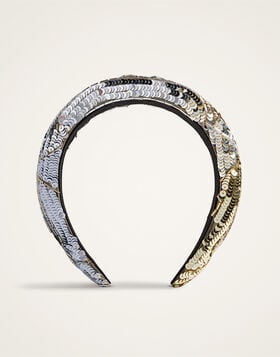 Medici Headband La DoubleJ: Dixie Silver HEB0027EMB219