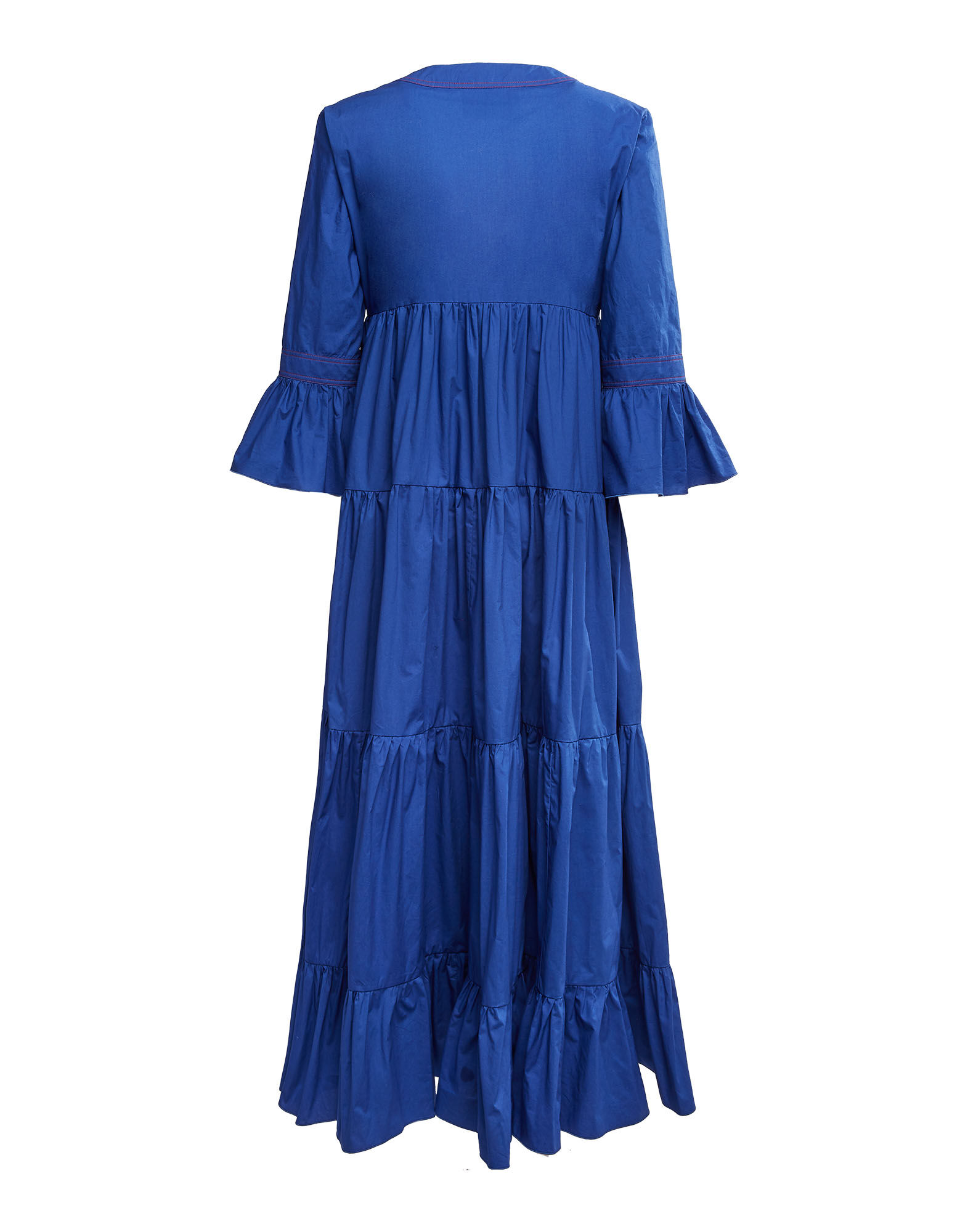 Jennifer Jane Dress La DoubleJ: Solid Blue Jennifer Jane Dress LaDoubleJ: Solid Blue DRE0114COT001