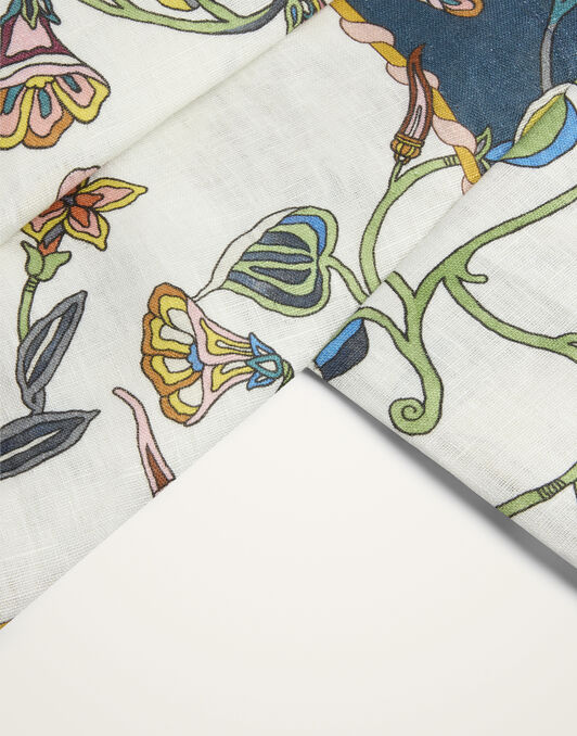 Large Tablecloth La DoubleJ: Borboni Placée White Large Tablecloth La DoubleJ: Borboni Placée White TBC0018LIN008