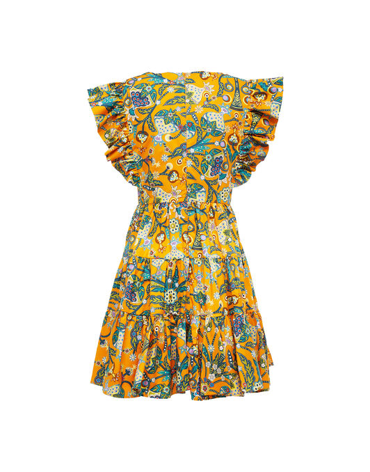 Honeybun Dress La DoubleJ: Tree Of Life Arancio Honeybun Dress LaDoubleJ: Tree Of Life Arancio DRE0240COT001