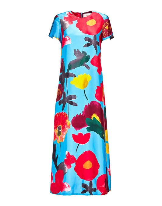 Swing Dress La DoubleJ: Prom Azzurro Swing Dress LaDoubleJ: Prom Azzurro DRE0001SIL001
