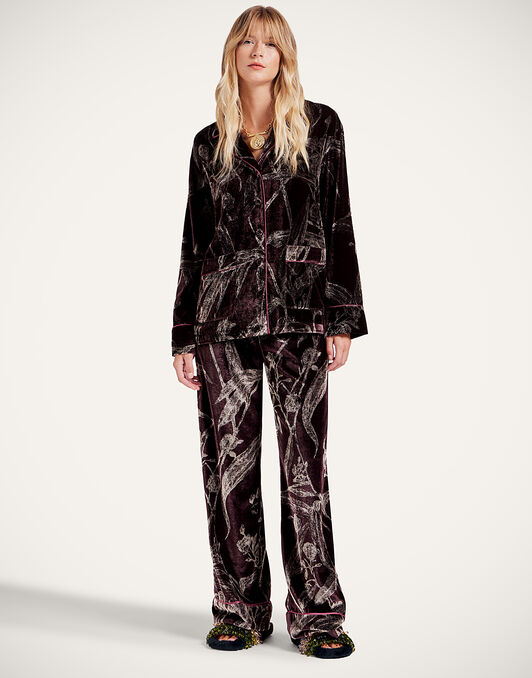 Pajama Pants La DoubleJ: Bamboo Burgundy Pajama Pants La DoubleJ: Bamboo Burgundy TRO0116DEV004